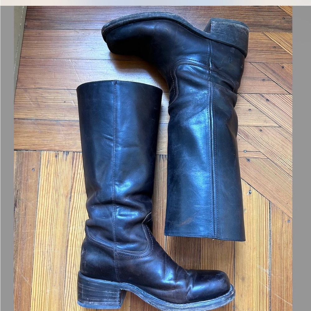 Frye Authentic Campus Boots Womens 8.5 B
Brown Bourbon 14L Square Toe Western